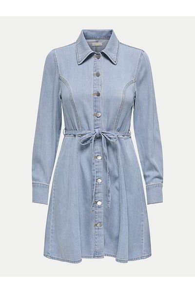 JDY Rochie din denim pentru femei 15338892 Albastru cer