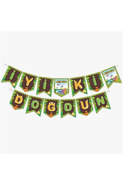 Deniz Party Store Χρόνια Πολλά - Στάμπα με θέμα τον Δεινόσαυρο