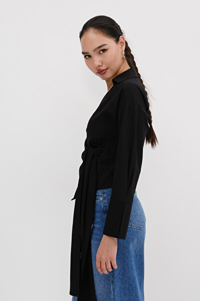 Addax Yandan Bağlamalı Gömlek G16797-Z12