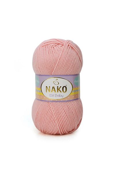 NAKO Elit Baby Anti-pilling Νήματα πλεξίματος χειρός 100 gr Χρώμα 6165 Πούδρα Ροζ