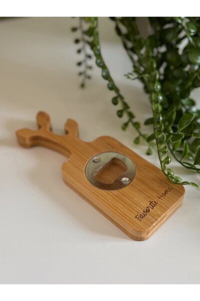 BUCOLIC Leaf Figured Bamboo Bottle Opener – Magnetic