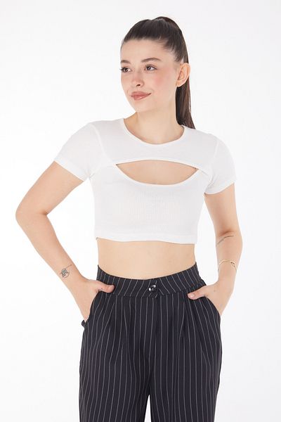 TOFİSA Crop White - 25852