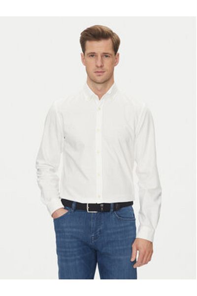 JOOP JEANS Cămașă bărbătească 10018044 30046460 Albă