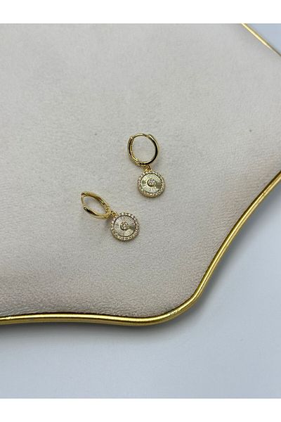 MyladyAccessoriess Zircon Stone and Dangle Detail Earrings