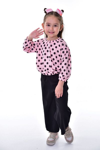 ZUZUNGA Poantiye Patterned Off Shoulder Girl's Bottom-Top Suit