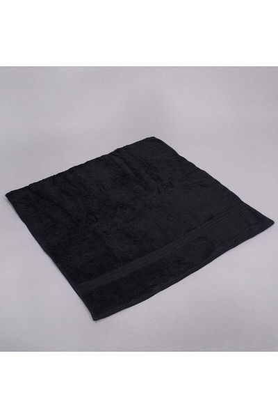 Bed N Home SA Hand Towel 100% Egyptian Cotton Black 30x30 cm