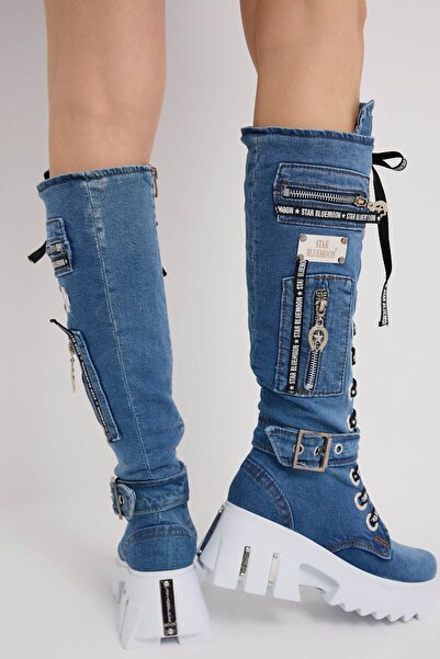 StarBlueMooN KADIN KOT ÇİZME UZUN YAZLIK GÜNLÜK GİYİME UYGUN