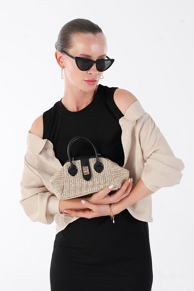 Fulla Moda Βασικό πουκάμισο με λεπτομέρεια φόρεμα με σχισμή