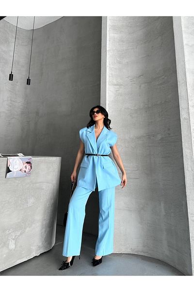 Moda İkra Women Blazer Vest Pants Suit