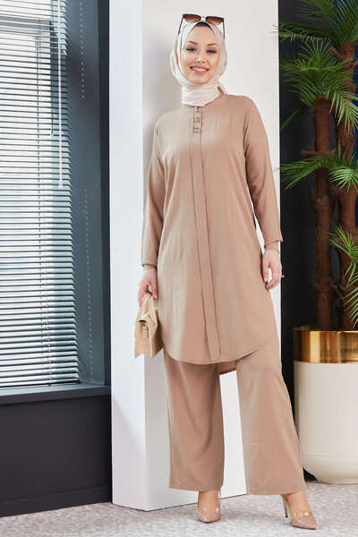 TOFİSA Tunic Trousers Mink - 3666