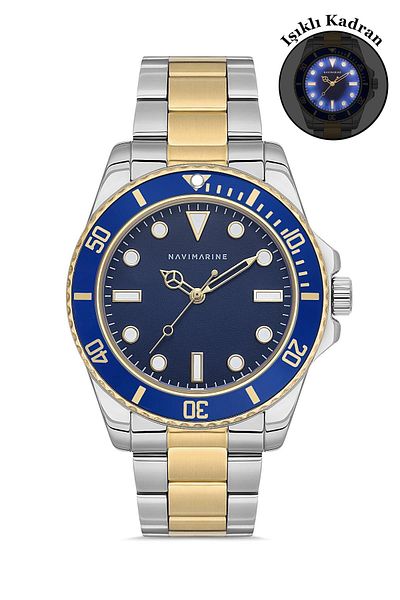Navimarine Original 2 Years Warranty Quartz Movement 3 Atm Waterproof Men's Wristwatch
