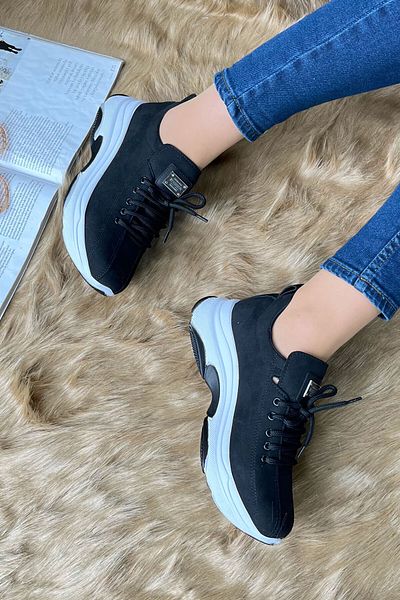 TOFİSA Women's Black Sneakers - 22033