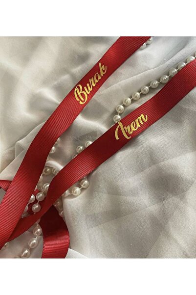 imzatasarım Dökülmeyen Incili Gold/gümüş Baskılı Isimli Söz Ve Nişan Kurdeles...