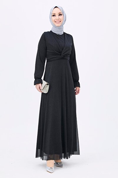 TOFİSA Suknia wieczorowa czarna - 11142