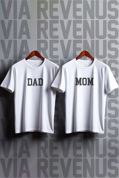 Vordevia Combinație de petrecere de gen imprimată MOM și DAD 100% bumbac