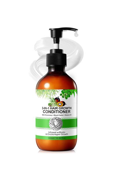 NOVA KISS 3 in 1 Hair Conditioner with Rosemary, Castor and Rosemary Oil for Hair Growth, NOVA KISS® 300 ml