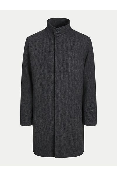 Jack & Jones Jachetă de lână pentru bărbați Jack Jones 12259449 Neagră