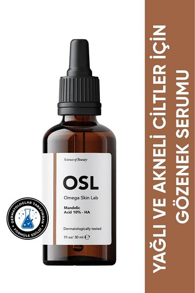 OSL Omega Skin Lab Omega Skin Lab Mandelic Acid 10% - Ha Serum 30 ml