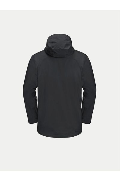 Jack Wolfskin Pelerina de ploaie pentru bărbați 1115134 Negru