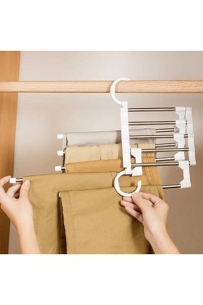 Babyjest Pants Hanger Organizer Folding White