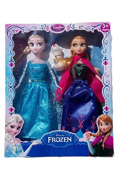 Disney Frozen Doll Set Featuring Elsa and Anna - 2 Pieces