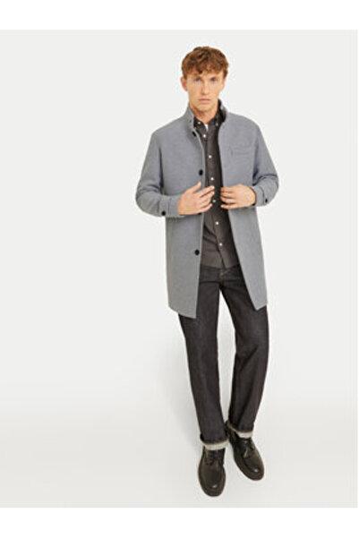 Jack & Jones jack jones Mens Wool Coat 12258672 Gray
