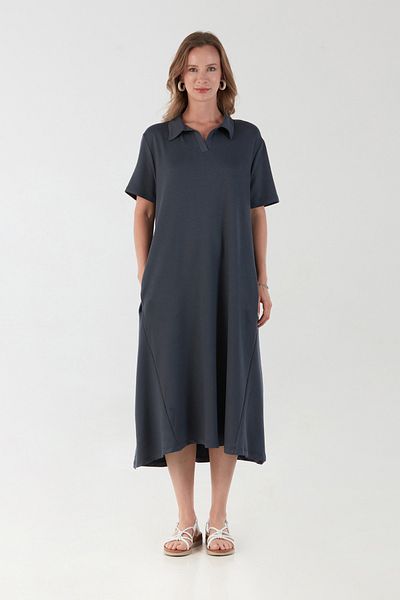 Fulla Moda Βασικό φόρεμα Polo Neck Pocket Oversize