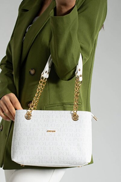 Just Polo Kadın Zincir Detaylı El ve Ayarlanabilir Omuz Askılı Çanta