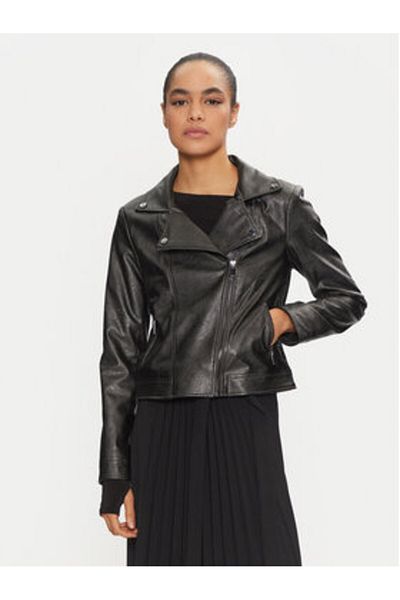 Joseph Ribkoff Women's Faux Leather Jacket 234902 Grey