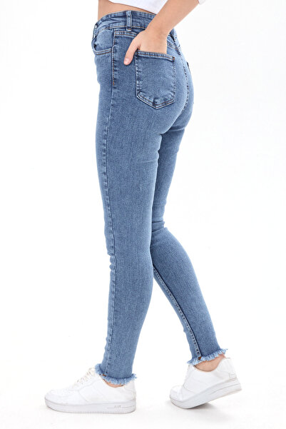 TOFİSA Skınny Lycra Jeans Blue Snow Wash - 23657