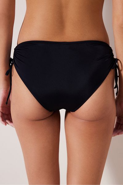 Penti Schwarzer Bikini-Boden mit hohem Ring