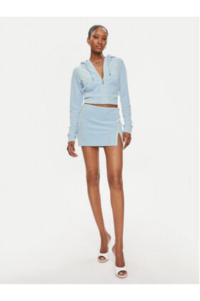 Juicy Couture Fustă mini pentru femei JCWGS24307 Albastru deschis