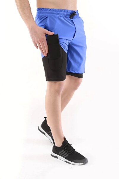 GHASSY CO. Ghassy Co Erkek Running Hızlı Kuruma Micropolyester Arka Fermuar Cepli ve Havlu Halkalı Antrenman Fu