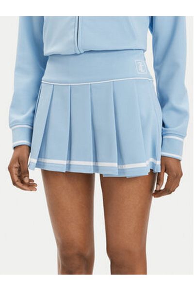 Juicy Couture Fustă plisată pentru femei JCSGS223416 Albastru celest