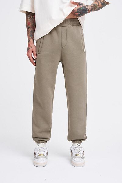 Machinist Men's Relaxed Jogger Basic Sweatpants Khaki