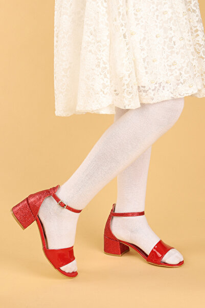 Kiko Kids Sheila Ayna Kum Daily lány 3 cm-es sarkú szandál estélyi ruha cipő