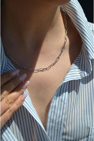 Sacce Scarves&Accessories Paperclip Chain Necklace – Unisex 316L Steel
