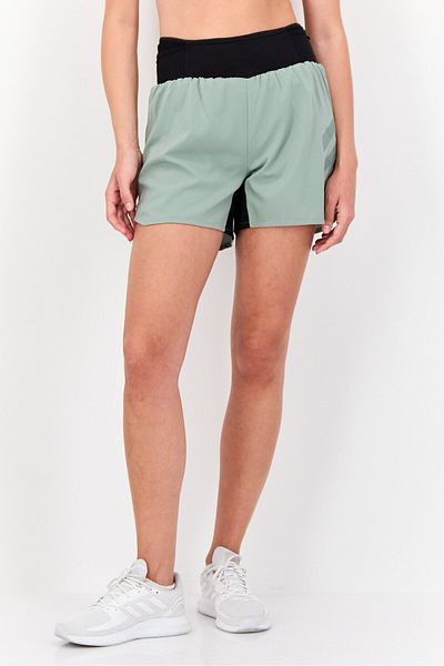 adidas Women Sportswear Fit 5 Inseam Running Shorts, Sea Green