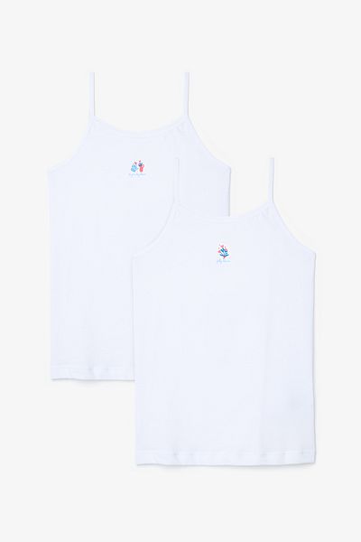 Penti Girl's Bloom White 2-Piece Undershirt