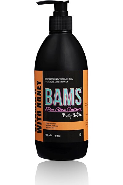 BAMS POP SKIN CULTURE BAMS | لوشن الجسم بفيتامين سي والعسل | مرطب مُشرق ومُغذ...