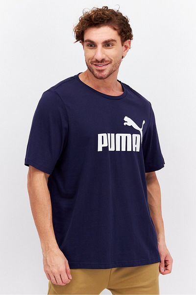 Puma Men Sportswear Fit Short Sleeves Running T-Shirt, Blue