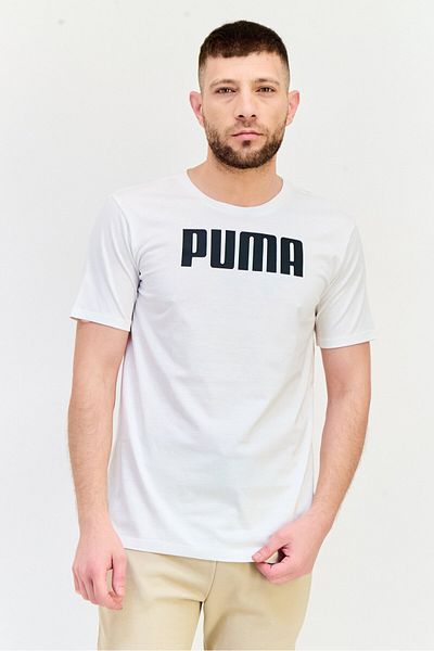 Puma Men Sportswear Fit Short Sleeves Outdoor T-Shirt, Off-White