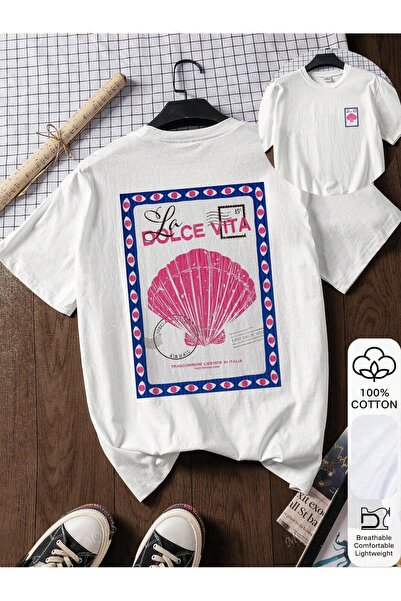 Jose Clothing تي شيرت مطبوع بأكمام قصيرة وقصة كبيرة الحجم