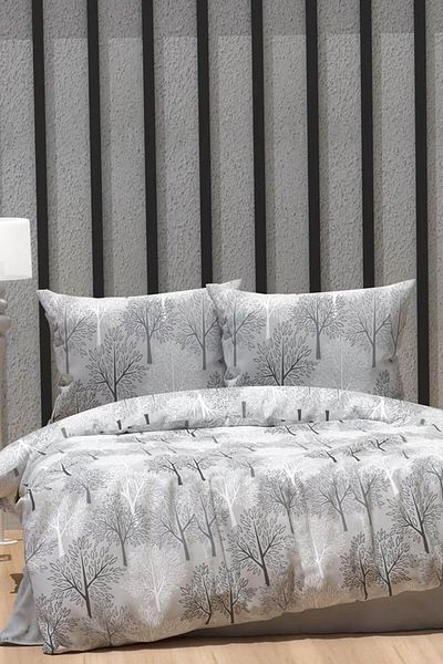 TOFİSA Double Gray Duvet Cover Set - 23718