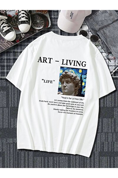 Bengi Clothing تي شيرت مطبوع بأكمام قصيرة وقصة كبيرة الحجم