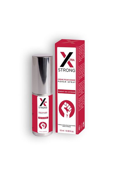 ruf Spray XTRA Strong Power pentru Barbati, Cu Extract de Ardei Cayenne, Stimulare Intensa, RUF, 15 ml