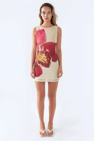 Hiccup Μίνι φόρεμα Bodycon με floral σχέδιο