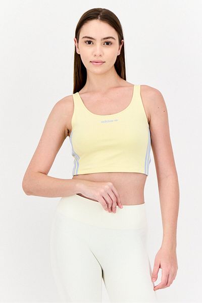 adidas Women Sportswear Fit Sleeveless Outdoor Tank Top, Pale Yellow