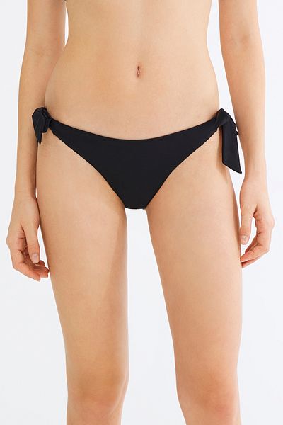 Penti Μαύρο Basic Brazilian Bikini Bottom με λεπτομέρεια στο πλάι