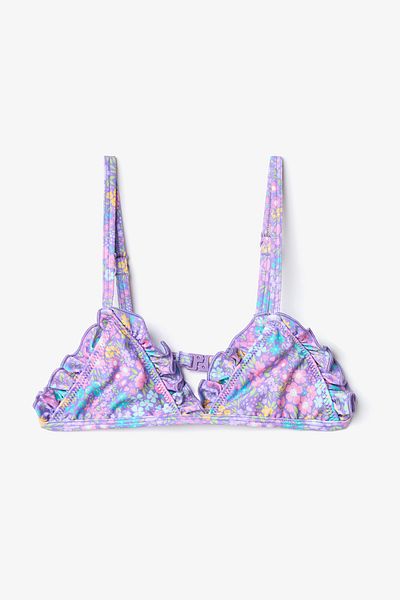 Penti Mehrfarbiges Dreiecks-Bikiniset mit hübschen Blumen für Mädchen